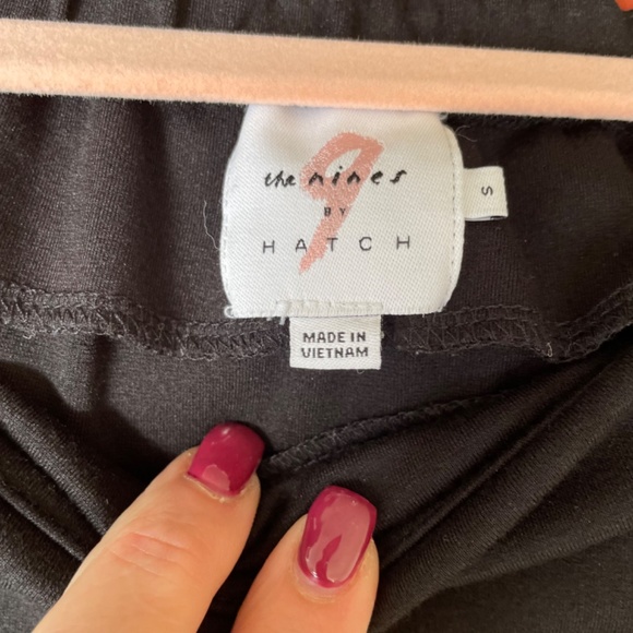 The Nines by Hatch Maternity Elbow Sleeve Off Shoulder Ponte Top Black Size S - Picture 4 of 5